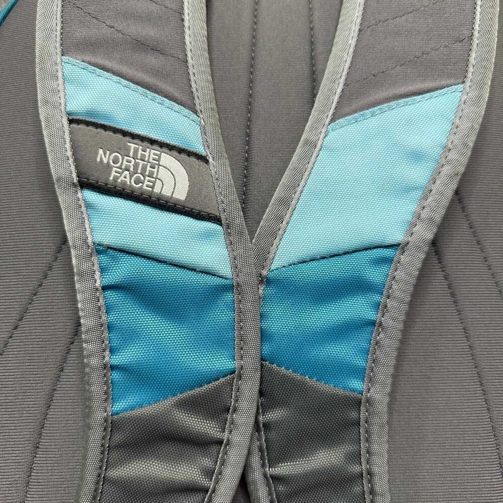 North Face Jester Backpack Blue Gray Unisex School Hiking Laptop - Picture 13 of 16